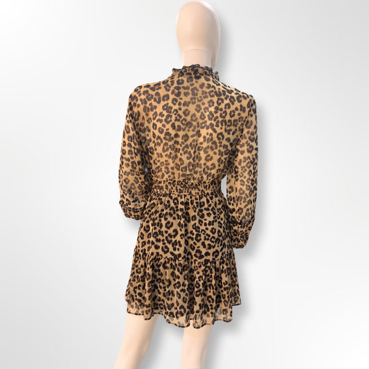 Vestido tul animal print