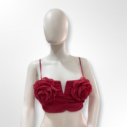 Top  crop flores - THE LOOP CLOSET