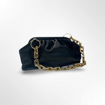 Real Leather - Bolso Hombro Cadena Piel  frente