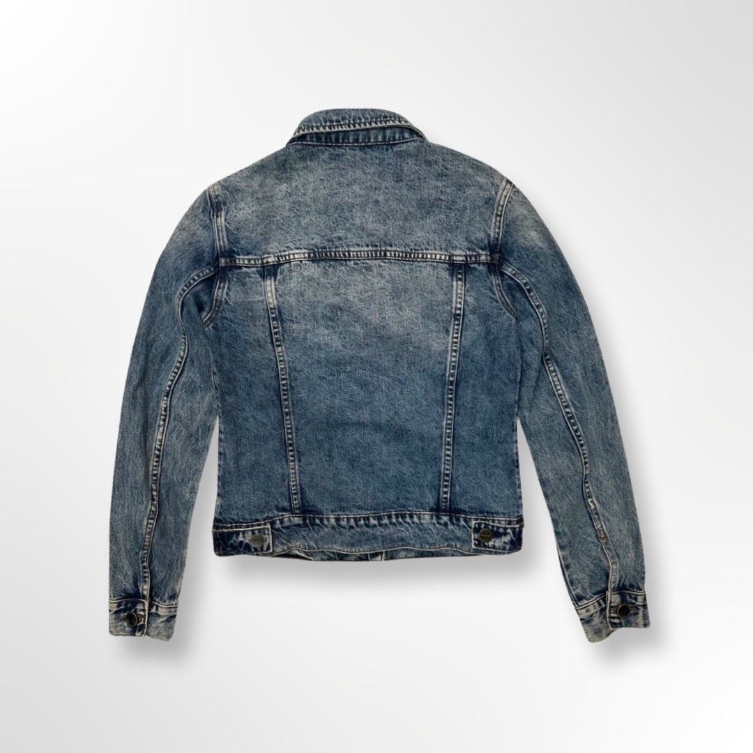 Desigual - Chaqueta denim cuello solapa bordada atras