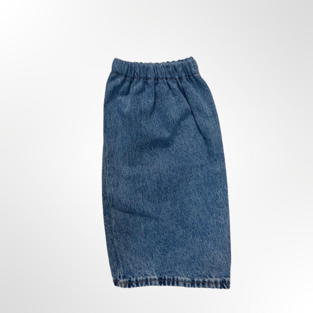 Bershka - Polainas denim celeste U atras