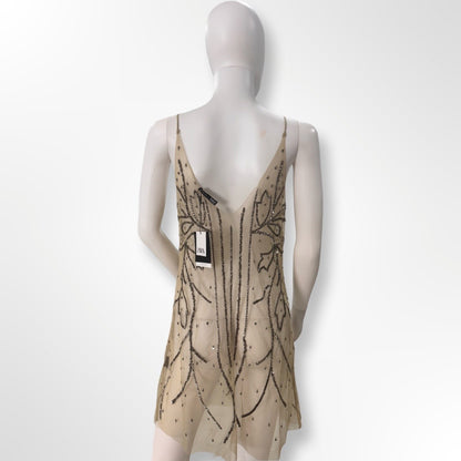 Vestido transparente brillo