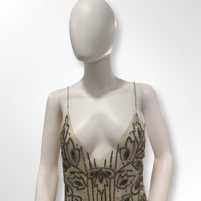 Vestido transparente brillo