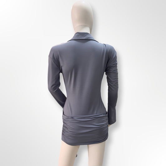 Vestido camisa licra