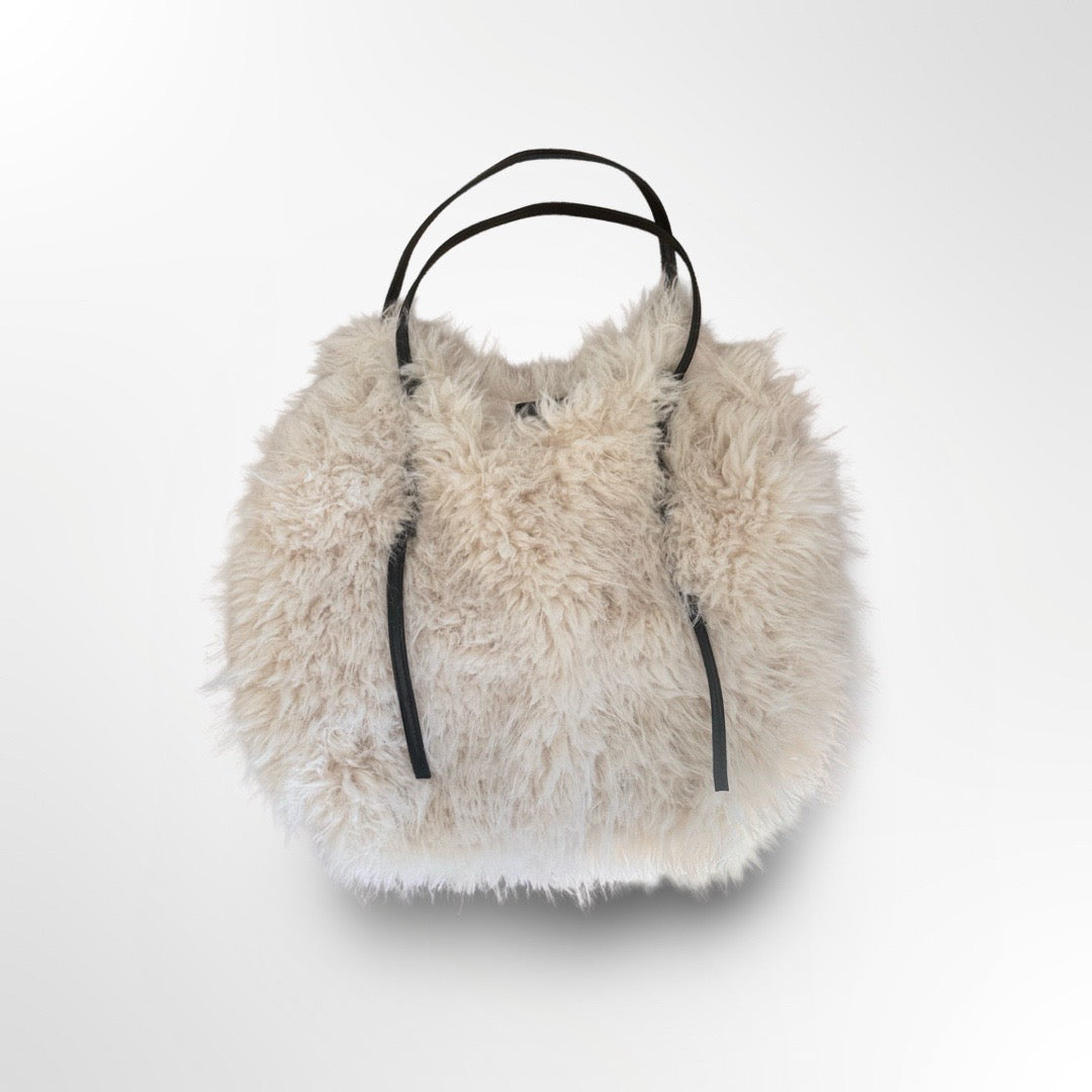 Bolso shopper efecto pelo