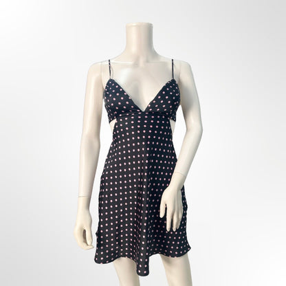 Vestido satén dots