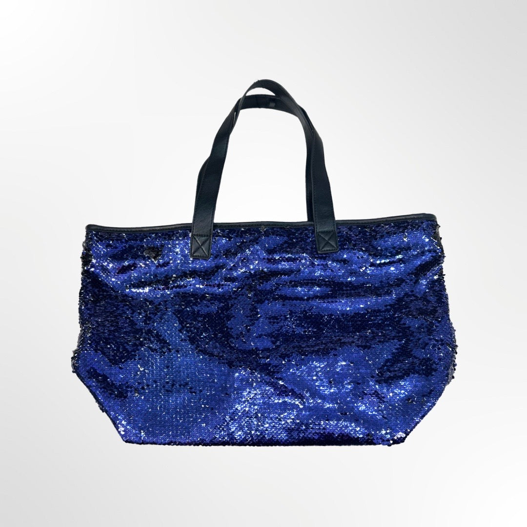 Desigual - Bolso Lentejuelas Azul atras