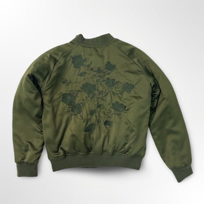 Lemon & co - Chaqueta bordada verde atras