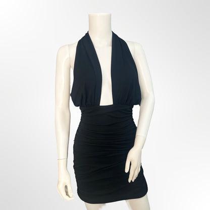 Zara - Vestido halter negro S frente